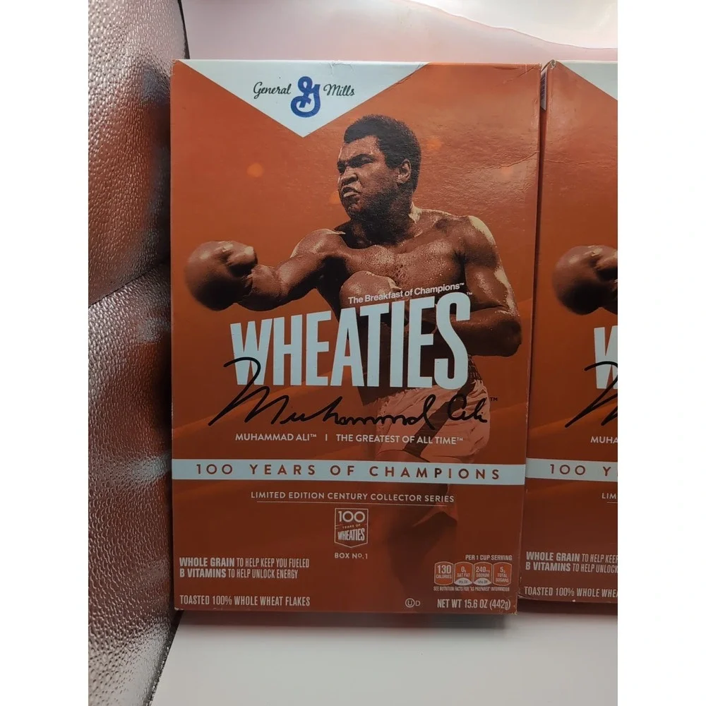 Wheaties 100 Years Of‎ Champions Limited Edition Century lot of 2 Muhammad Ali
